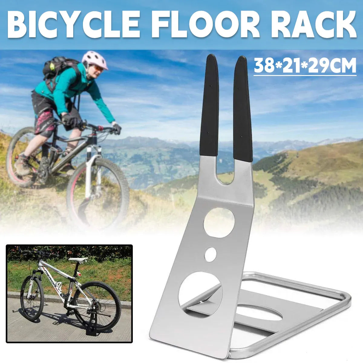 Top Quality Floor Stand Holder Triangle Rear Hub Mount Bike Bicycle Storage Rack